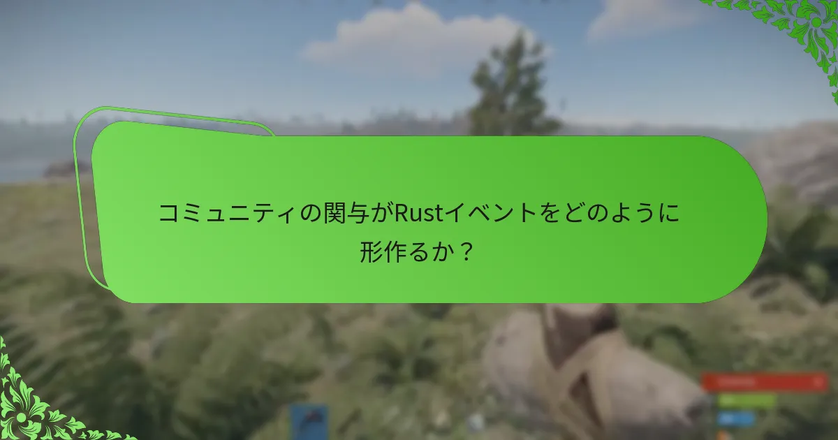 コミュニティの関与がRustイベントをどのように形作るか？