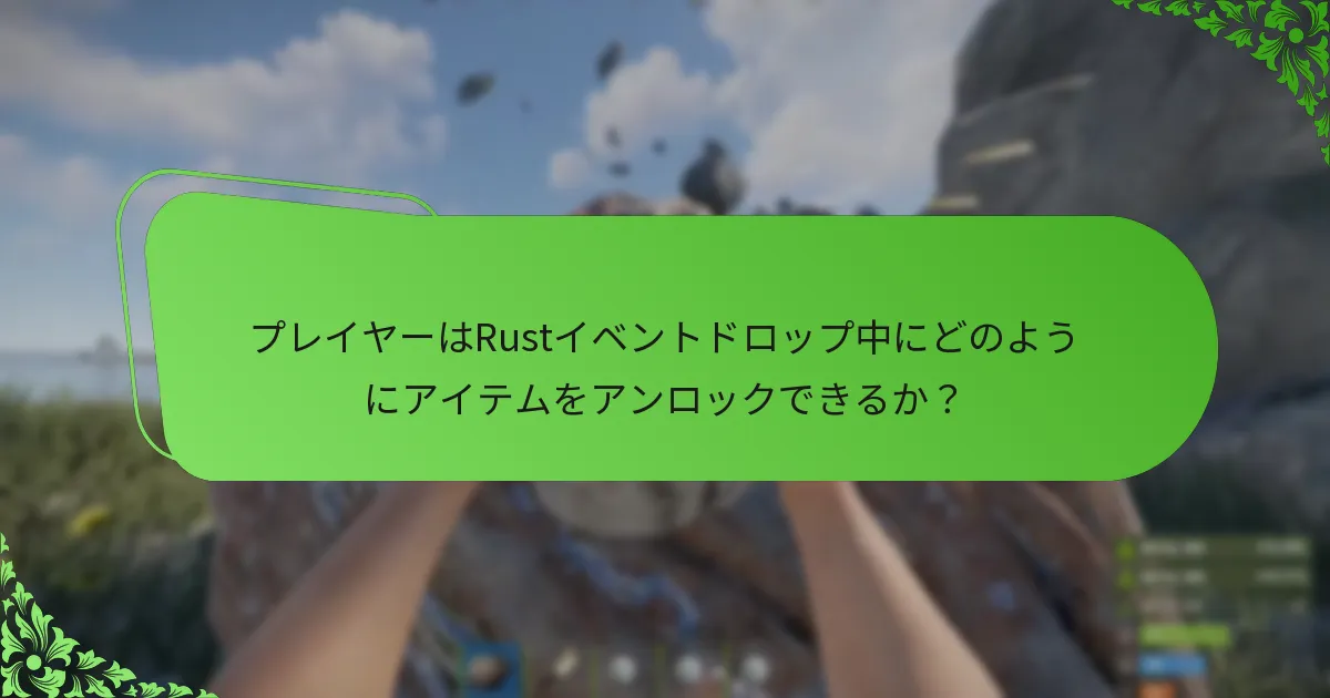 Rustイベントドロップに関連する慈善キャンペーンは何か？