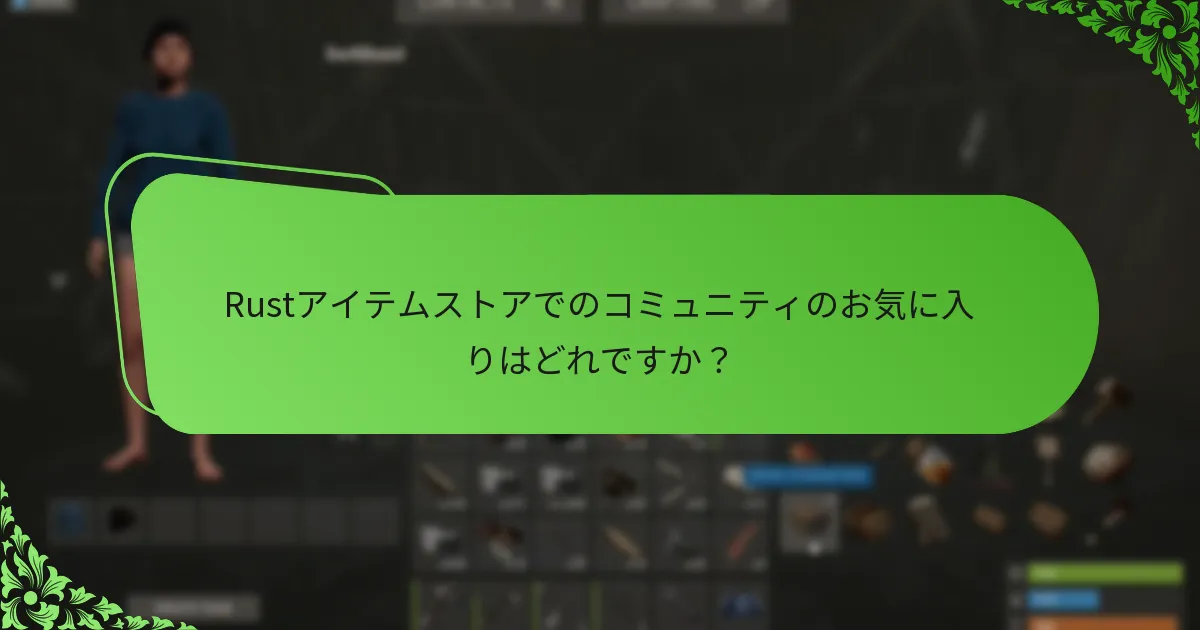 Rustアイテムストアの期間限定オファーは何ですか？