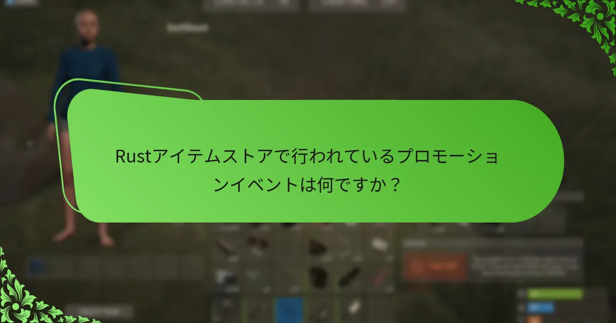 Rustアイテムストアでアイテムを購入するのに最適な時期はいつですか？