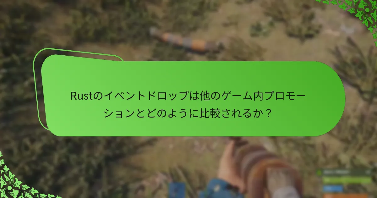 Rustのイベントドロップに参加することの利点は何か？