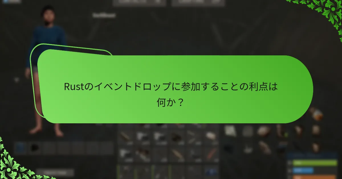 Rustのイベントドロップは他のゲーム内プロモーションとどのように比較されるか？